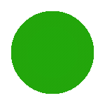 Animated green status icon